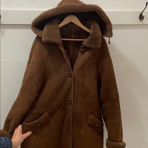 Brown Shearling Coat